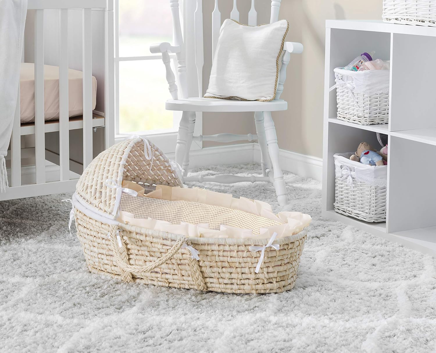 badger basket hooded moses basket