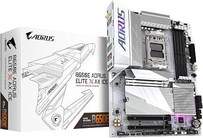 Gigabyte B650E AORUS ELITE X AX ICE Motherboard AM5 DDR5 PCIe 5.0 WiFi 6E