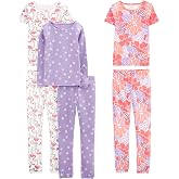 Simple Joys by Carter's Girls 6-piece Snug Fit Cotton Pajama Set