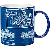 Silver Buffalo Star Wars Millenium Falcon Ceramic Mug, 20 Ounces