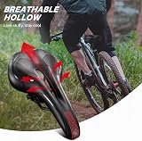 YOUNGDO Bike Seat Ergonomic Gel Saddle Wide Front Narrow Sides Breathable view 3