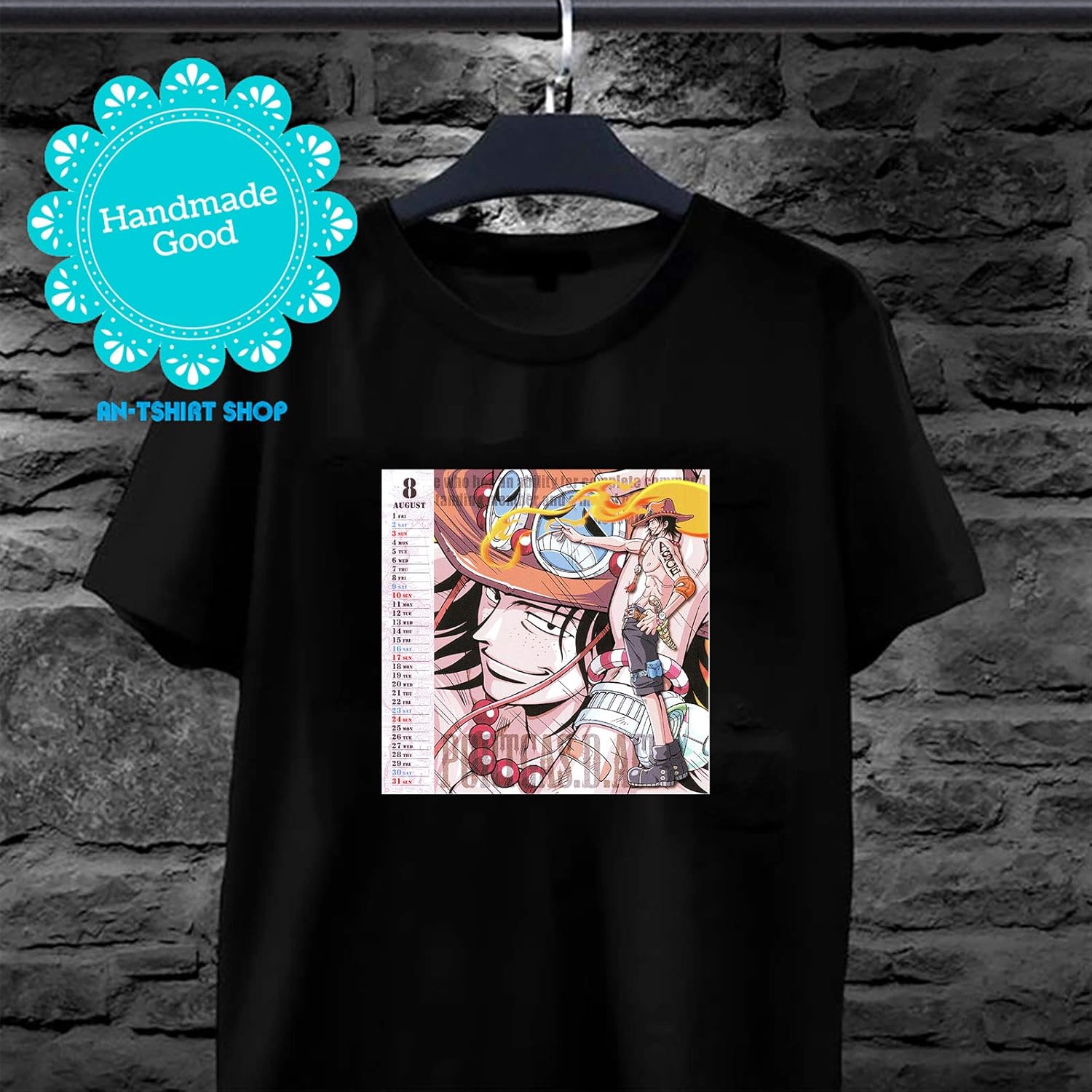 One Piece Portgas D Ace Log Pose Compass One Piece Anime T Shirt For