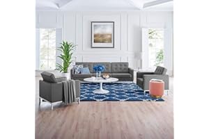 Modway Loft living-room-furniture-sets, Silver Gray