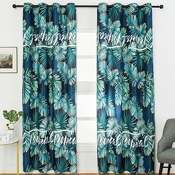 Amazon De Feiliandajj Vorhang Grun Wohnzimmer Schlafzimmer Kinderzimmer Vorhange Mit Osen Haken