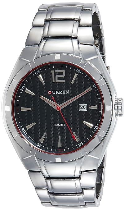 Analog Black Dial Mens Watch-8103BK