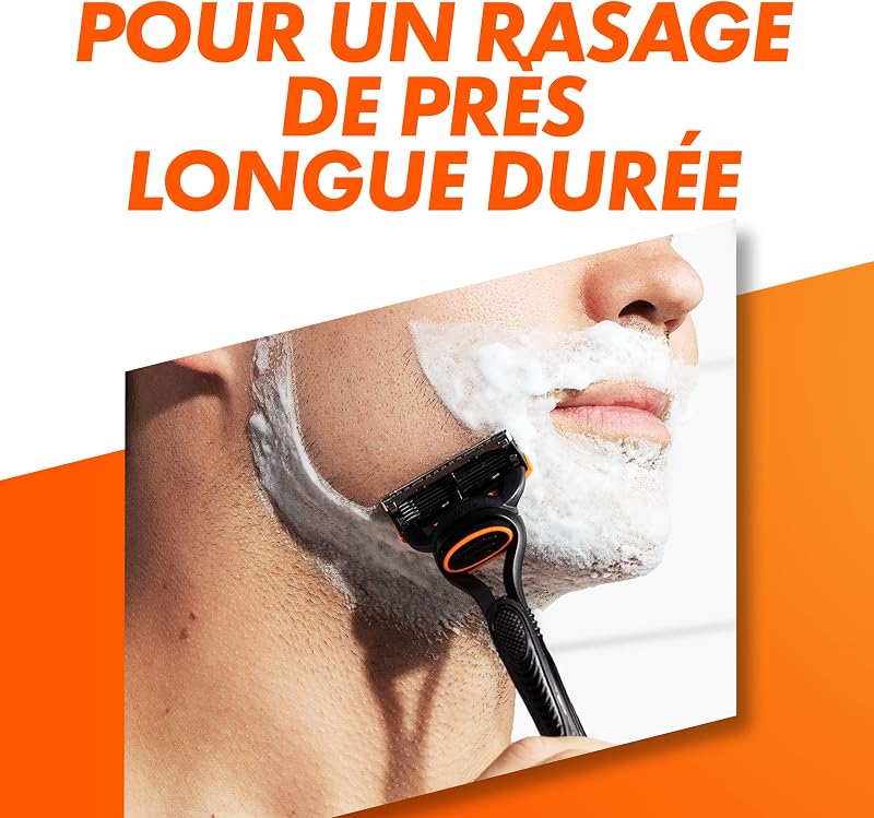 Fusion5 Rasoir Pour Homme, 1 Rasoir Gillette , 3 Recharges De Lames, Avec Lubrastrip Pour Un Rasage De Près — photo 2 sur 7