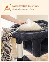 Feandrea Cat Tree Tower 84 cm Large Perch 56 x 40 cm for Large Cats view 9