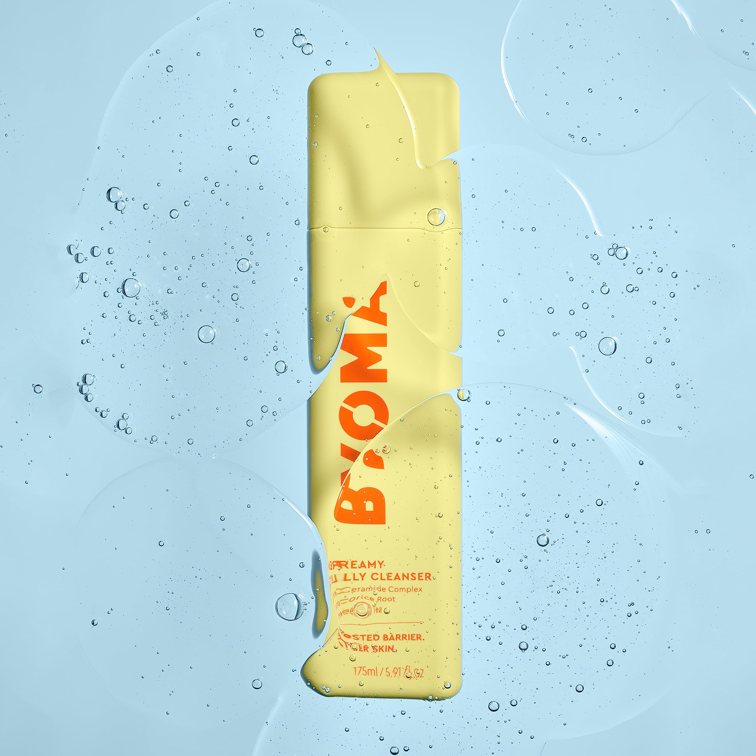 BYOMA Creamy Jelly Cleanser - Hydrating Facial Cleanser for Skin Barrier Repair -Tri-Ceramide Face Wash for Sensitive Skin & All Skin Types - Gently Removes Makeup & Excess Oil - 5.91 fl oz