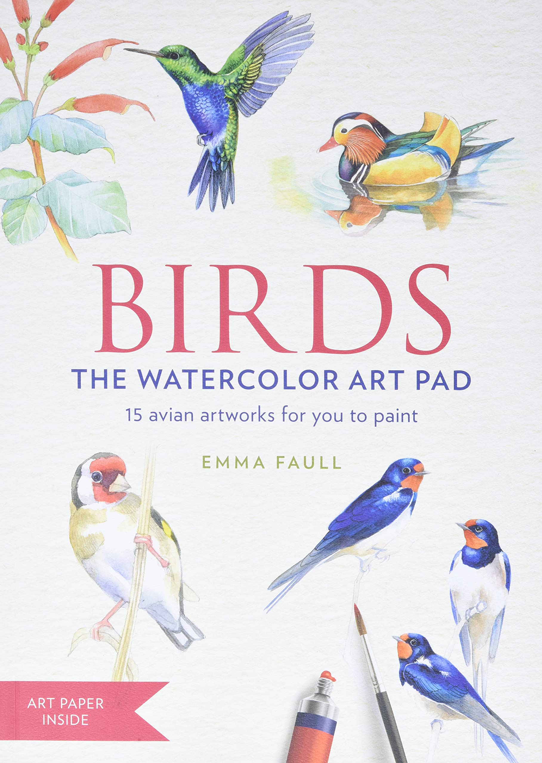 Birds The Watercolor Art Pad: 15 Avian Artworks For You To Paint: Faull, Emma: 9781784725822: Amazon.com: Books