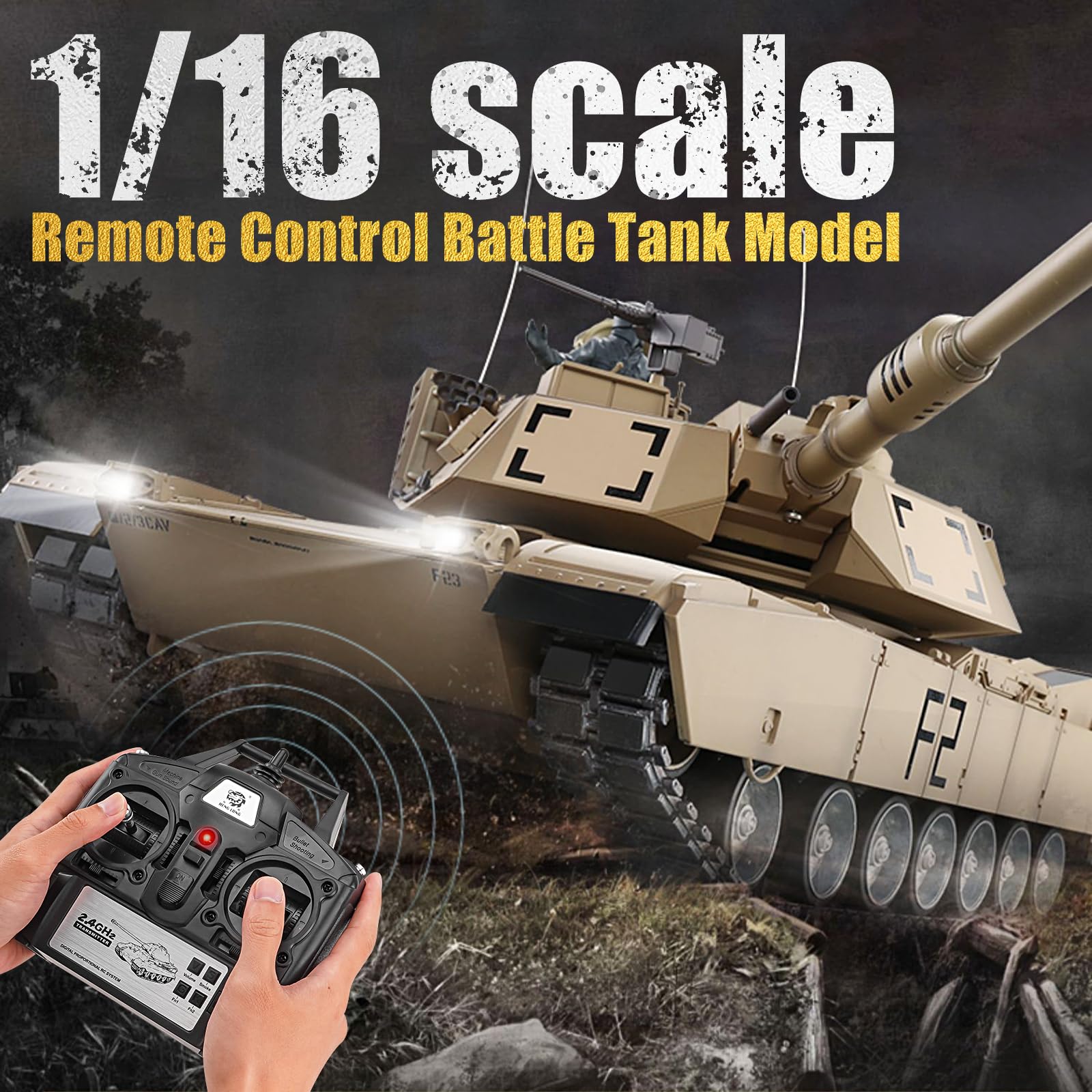 Rc Tank Sound Module Build Kits 1:16 RC M1A2 Abrams Tank - Remote Control Army Tank With ...