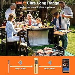 Wireless Meat Thermometer Bluetooth with Ceramics
