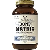 Heart & Soil Grass Fed Bone Matrix — Supports Bone and Joint Health, Strength, and Flexibility (180 Capsules)