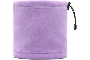 FUOITA Kids Neck Warmer - Fleece Neck Gaiter for Toddler - Adjustable Ski Gaiter for Boys and Girls Winter