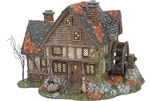 Department 56 Hocus Pocus Village The Sanderson Sister's Cottage Lit Building, 6.61 Inch, Multicolor