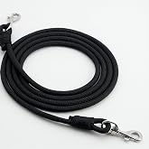 MORECP Professional Roper Rein, Soft Broken-in Nylon Braiding, Converts to Training Lead, Durable Stainless Steel Hardware, 1/2" x 10' Heavy-Duty Equestrian Horse Reins &amp; Lead Rope