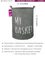 INGHUA Laundry Hamper Large Canvas Fabric