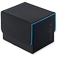 Vault X Exo-Tec Modular Sideloading Deck Box Module for 100+ TCG Cards. Detachable Magnetic Lid. Fits Commander & Standard Trading Cards. (Black/Electric Blue)