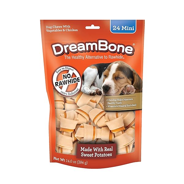 DREAMBONE SWEET POTATO DOG CHEW (24 PIECE/PACK), MINI