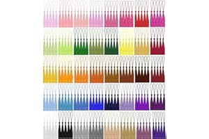 200 Pieces Bookmark Tassels, BetterJonny Handmade Silky Floss Soft Craft Mini Small Tassels with Loops for Bookmarks DIY Crafts Jewelry Making, 40 Colors
