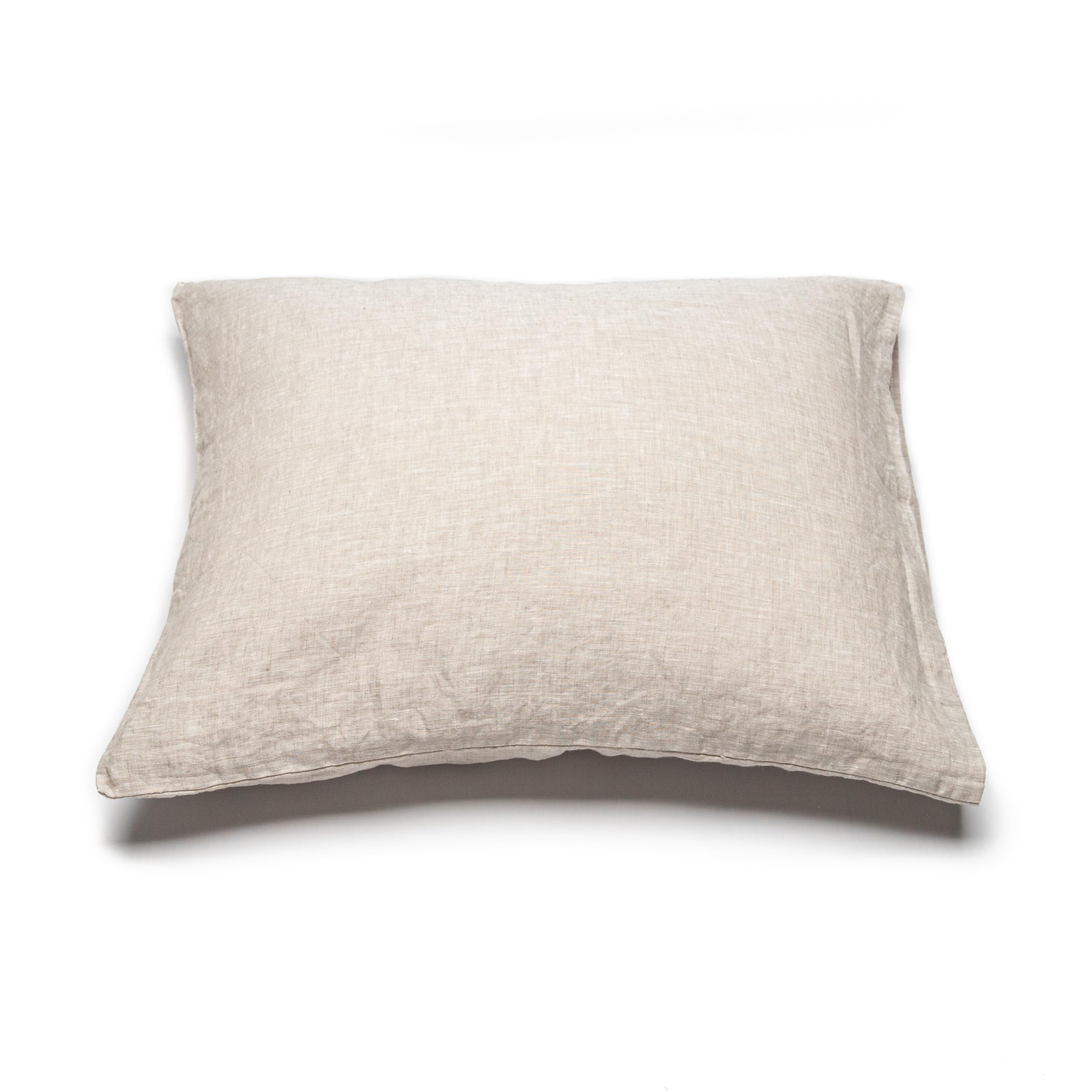 LinenMe Natural Washed Bed Linen Pillow Case, SQUARE (65 x 65 cm)