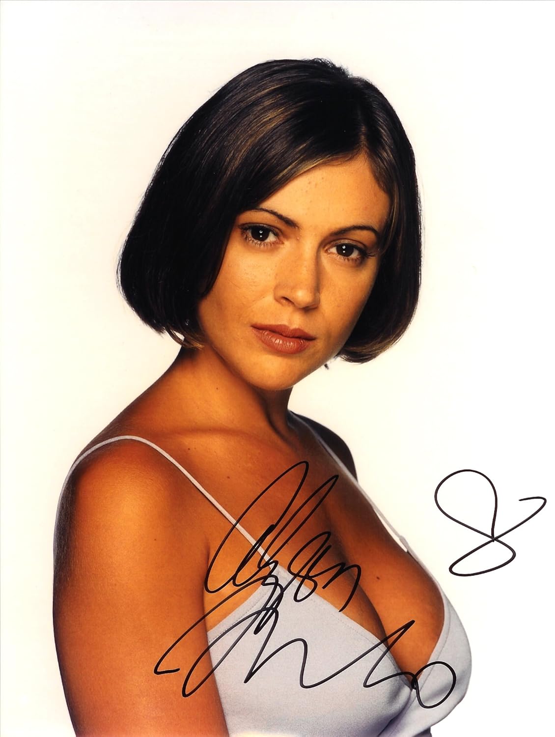 Photographs - Alyssa Milano Autograph Signed 8 x 10 Photo