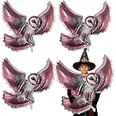 FZR Legend 4Pcs Magical Wizard Owl Balloons Birthday Party Decorations, 40 inch Owls Balloons for Kids Halloween Party