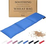 Qomfor Microwavable Wheat Bag Blue Lavender Scent 3 Chambers 700g