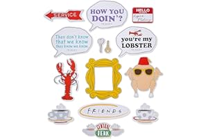American Greetings Friends Party Supplies, Photo Booth Kit with Props (14 Pieces)