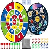 HELLO PAPAYA 29" Large Dart Board for Kids,with 24 Sticky Balls+12 Sticky Darts,Indoor/Sport Outdoor Fun Party Play Game Toys,Birthday for 3 4 5 6 7 8 9 10 11 12 Year Old Boys Girls