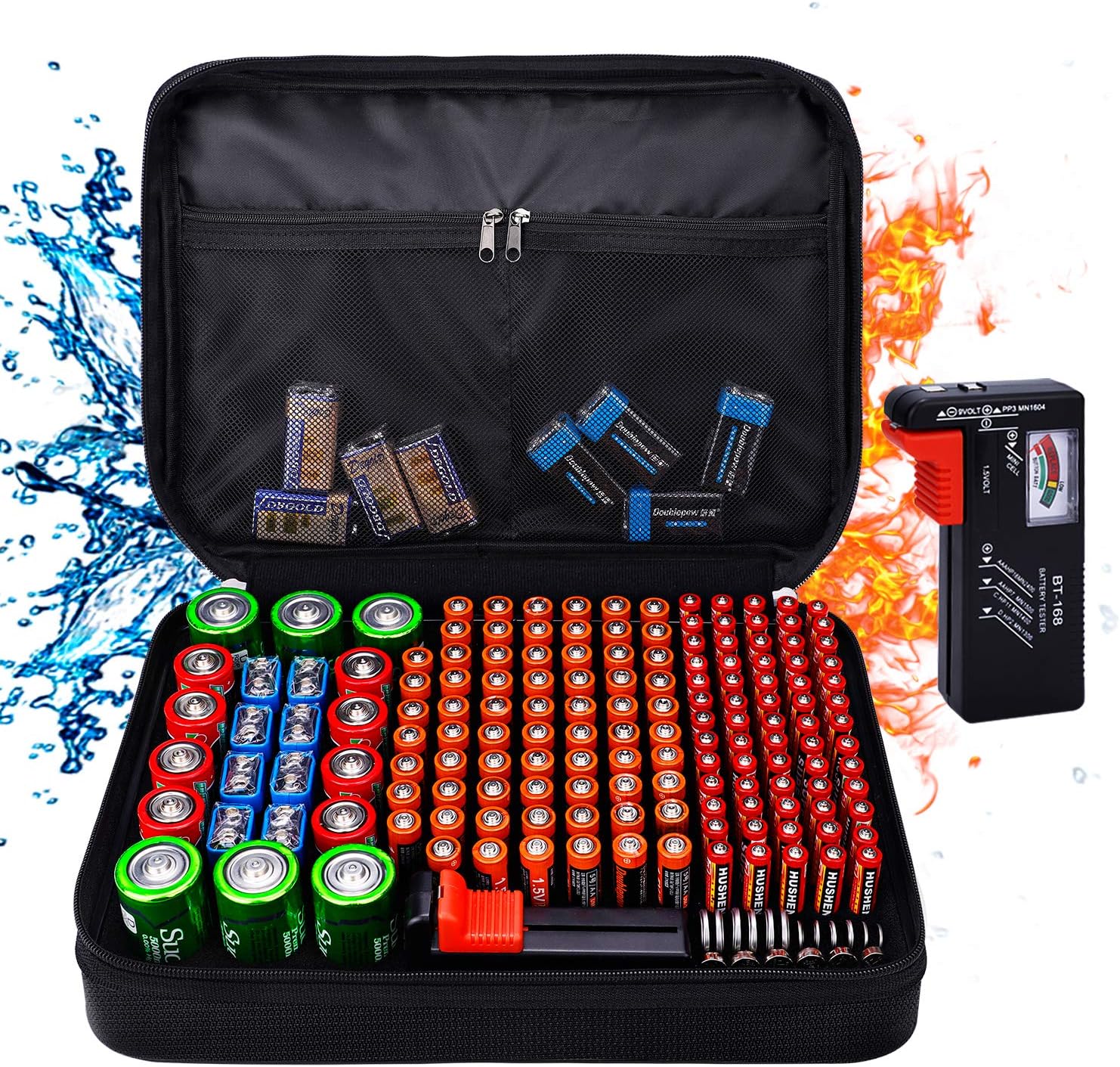 Battery Organiser Storage Box Holds 172 Amazon.co.uk Electronics