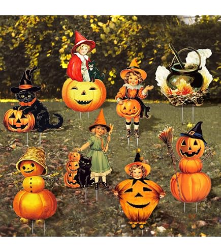 Déco Fenêtre Halloween Beistle – 28 Icônes Vintage – 4 Feuilles – Neuf