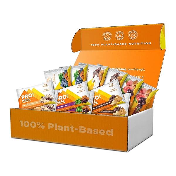 PROBAR – MEAL BAR FAN FAVORITES VARIETY PACK (6 FLAVOR), NATURAL ENERGY, NON-GMO, GLUTEN-FREE, PLANT-BASED, WHOLE-FOOD INGREDIENTS (12 COUNT)