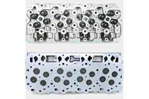 2 x Complete Pair Cylinder Heads With Valve Train DK Engine Parts - Compatible with Duramax 6.6L LLY 2004.5-2005.5
