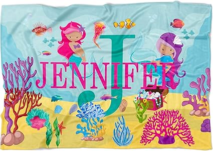 Amazon カスタムキッズブランケット 名前イニシャル 男の子 女の子 マーメイド タツノオトシゴ 魚 海 水中 60 X 50 Inches Odditees キッズ ジュニア用寝具 通販 Amazon カスタムキッズブランケット 名前イニシャル 男の子 女の子 マーメイド タツノオトシゴ 魚 海 水中 60 X 50 Inches Odditees キッズ ジュニア用寝具 通販