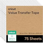 Cricut Value Transfer Tape - Flat Pack, 75ft (12in x 12in Sheets) | Transfer Tape - Flat Pack, 75ft