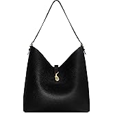 Rebecca Minkoff Megan Hobo Bag, Women's Leather Shoulder Handbag with Magnetic Snap Closure and Back Zip Pocket