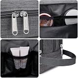WANDF Toiletry Bag Water-Resistant Nylon Travel Dopp Kit A Denim Grey view 7