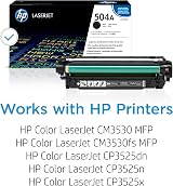 HP CE250A 504A Original Black LaserJet Toner Cartridge 5000 Pages view 2