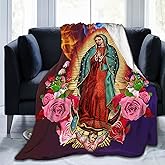 Catholic Gifts Throw Blanket Ultra-Soft Micro Fleece Blanket Religious Christian Gifts for Women Blanket for Bed Couch Living Room (Our Lady of Virgin Mary, 80" x 60")