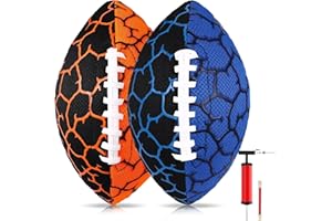 LNYSSQ Water Football Pool Beach Waterproof Football Strong Grip Toys Games Junior Football Games Ball for Pool,Beach and Backyard 2PACK Size 9.25