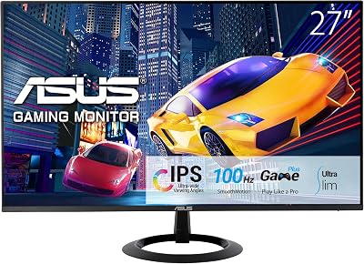 ASUS VZ27EHF 27 inch IPS Full HD Frameless Gaming Monitor 100Hz 1ms Eye Care