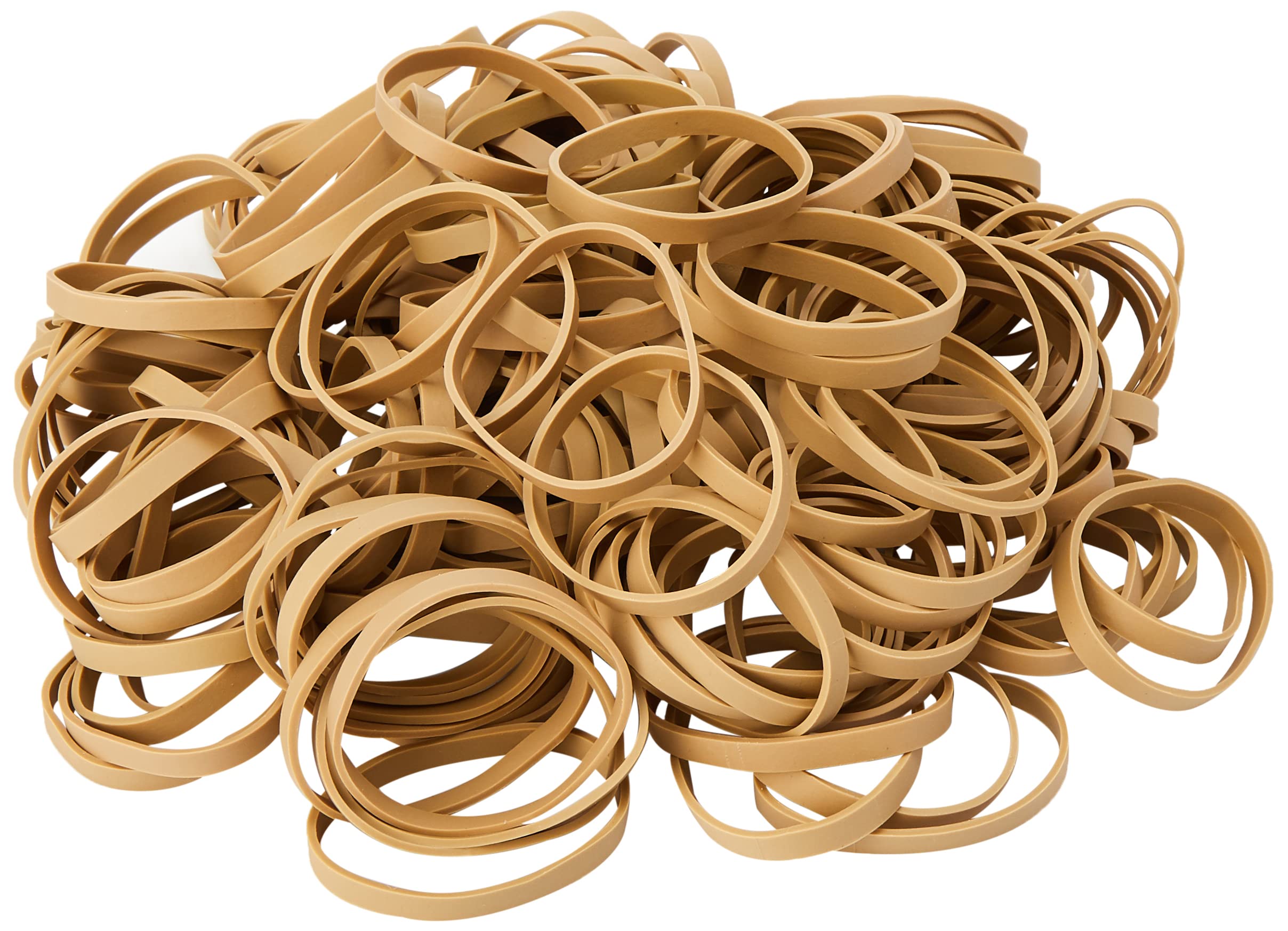 Whitecroft Essentials No 63 6x80mm Natural Rubber Bands (Box of 454g), oak|orange|beige|brown