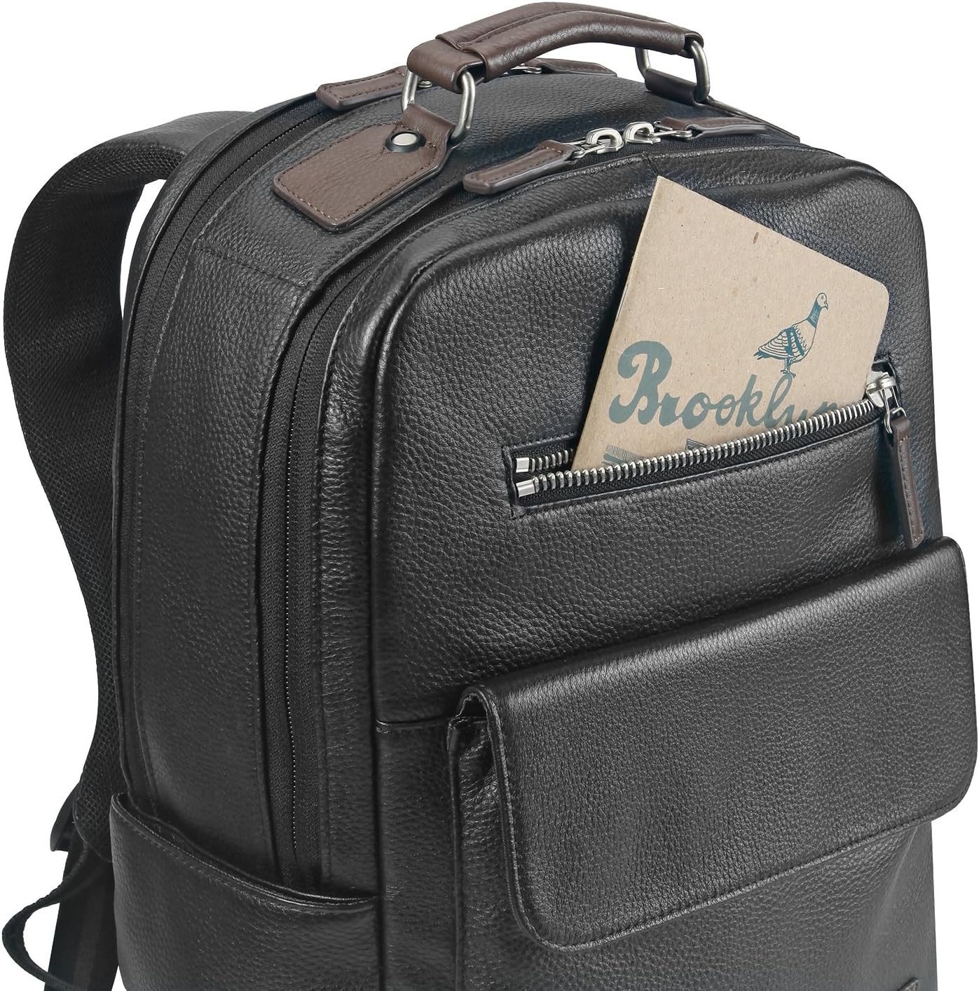  | Solo New York Kilbourn Pebbled Leather Backpack | Casual Daypacks