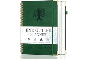 End of Life Planner, Spiral Estate Planning Organizer with Tabs for Senior, I'm Dead Now What Planner for Final Arrangements 
