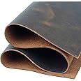 Toprank Genuine Leather Sheets for Crafts 12''X12'' Precut Full Grain Leather Tooling Leather (1.6mm) Cowhide Leather Pieces Square, Tan