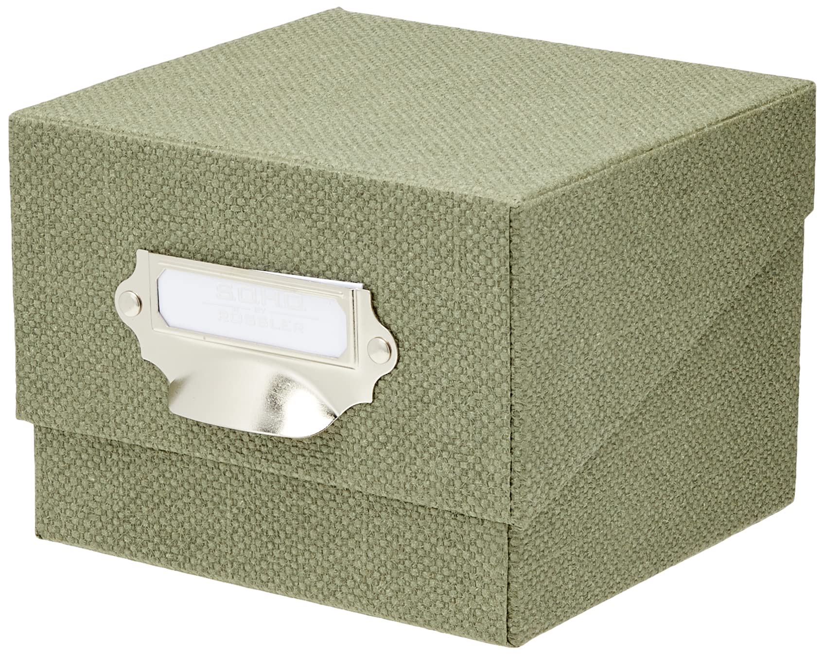 Rössler Papier 1325452670 - S.O.H.O. Foto-opbergdoos, met beschrijfbaar etiket, Special Line, Sage, 1 stuk