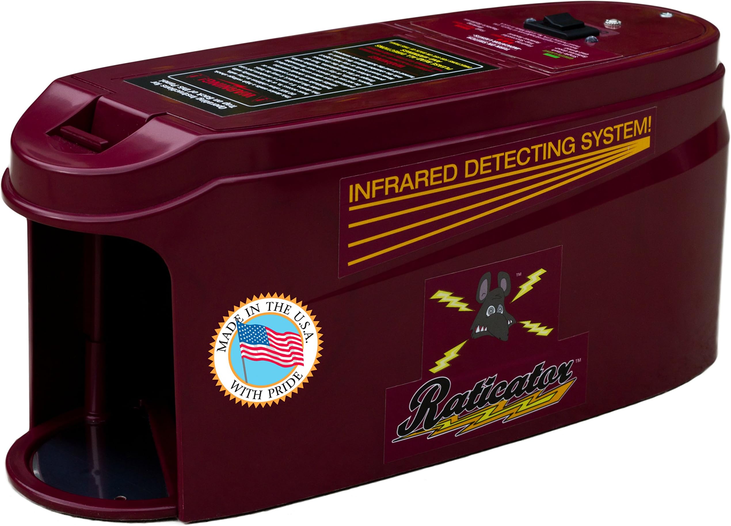 Raticator Max Rodent Zapper - SUPER DUTY Electronic Rat Trap / Mouse Trap Humanely Exterminates Rodents