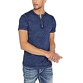 Buffalo David Bitton Mens Short Sleeve Kasum Henley