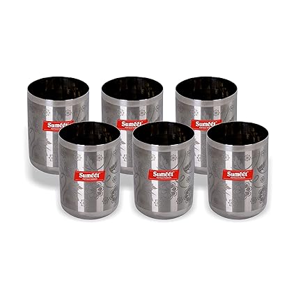 Buy Sumeet Stainless Steel Miracle Glass 6 Pieces 300 Ml Online At Low Prices In India Amazon In