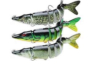 TRUSCEND Easy Catch SwimMax with BKK Hooks, Magic Noisy Wiggling and Vibrating Actions for More Bites, Lifelike Fishing Lures